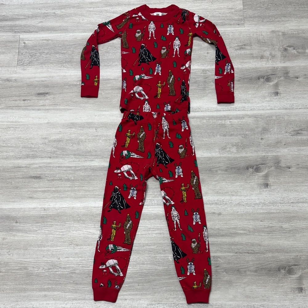 Kids Red Character Print One Piece